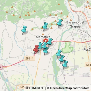 Mappa Via Decimo Vaccari, 36063 Marostica VI, Italia (2.98091)