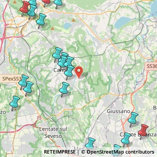 Mappa Via Oriani, 22063 Cantù CO, Italia (6.378)