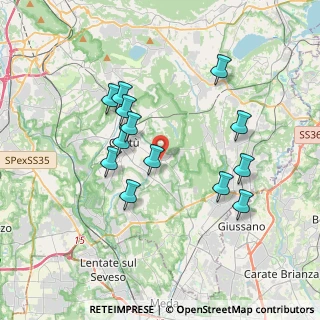 Mappa Via Oriani, 22063 Cantù CO, Italia (3.4)