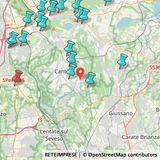Mappa Via Oriani, 22063 Cantù CO, Italia (6.1435)