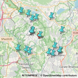 Mappa Via Oriani, 22063 Cantù CO, Italia (4.13167)