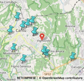 Mappa Via Oriani, 22063 Cantù CO, Italia (2.13917)
