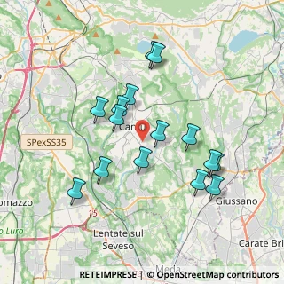 Mappa Via Catello, 22063 Cantù CO, Italia (3.45067)