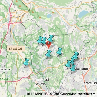 Mappa Via Catello, 22063 Cantù CO, Italia (3.57818)