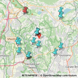 Mappa Via Catello, 22063 Cantù CO, Italia (4.35647)