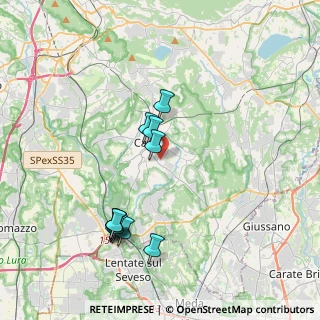 Mappa Via Catello, 22063 Cantù CO, Italia (3.85833)
