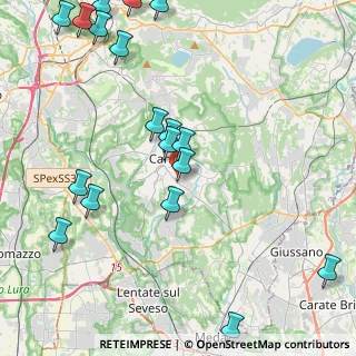 Mappa Via Catello, 22063 Cantù CO, Italia (5.7545)