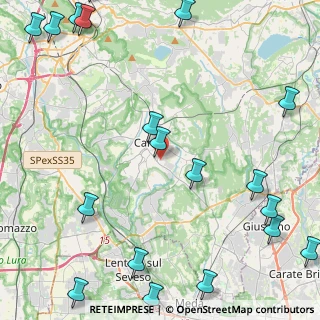 Mappa Via Catello, 22063 Cantù CO, Italia (6.821)