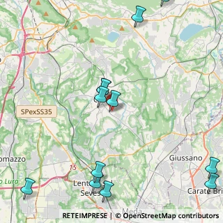 Mappa Via Catello, 22063 Cantù CO, Italia (5.55083)