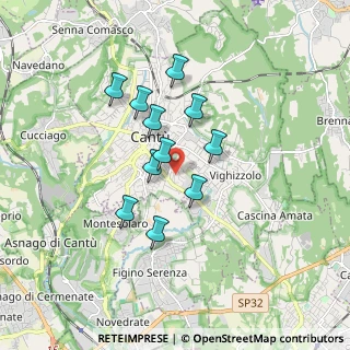Mappa Via Catello, 22063 Cantù CO, Italia (1.36455)