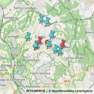 Mappa Via Catello, 22063 Cantù CO, Italia (1.23727)