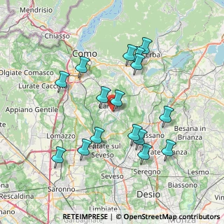 Mappa Via Catello, 22063 Cantù CO, Italia (7.3125)
