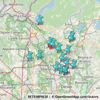 Mappa Via Catello, 22063 Cantù CO, Italia (6.75063)