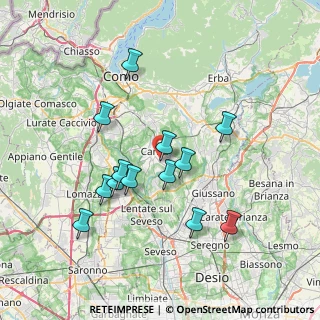 Mappa Via Catello, 22063 Cantù CO, Italia (6.77385)