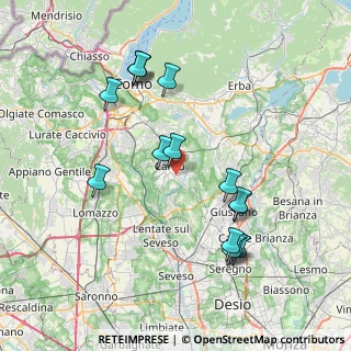 Mappa Via Catello, 22063 Cantù CO, Italia (7.85067)