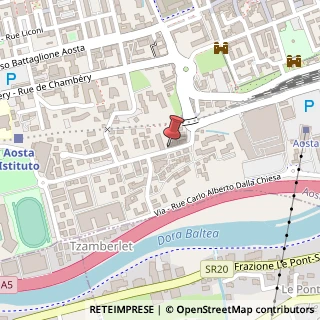 Mappa Corso Lancieri di Aosta, 4, 11100 Aosta, Aosta (Valle d'Aosta)