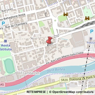Mappa Corso Lancieri di Aosta, 5, 11100 Aosta, Aosta (Valle d'Aosta)