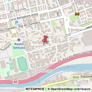 Mappa Via Lino Binel, 34, 11100 Aosta, Aosta (Valle d'Aosta)