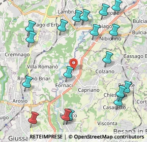Mappa Via dei Tre Fanciulli, 20836 Briosco MB, Italia (2.61833)
