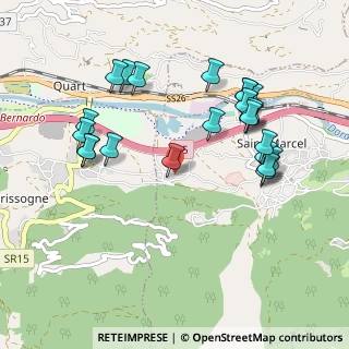 Mappa Località Prarayer, 11020 Saint-marcel AO, Italia (1.02917)