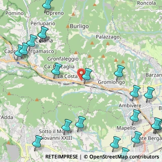 Mappa Via Bergamo, 24030 Pontida BG, Italia (3.3385)