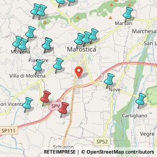 Mappa Via dell'Industria, 36063 Marostica VI, Italia (2.8665)