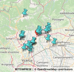 Mappa Via dell'Industria, 36063 Marostica VI, Italia (10.69316)