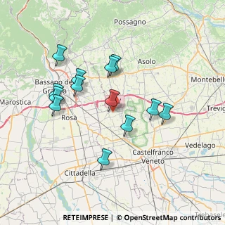 Mappa Loria, 31037 Loria TV, Italia (6.87769)