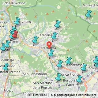 Mappa Via Boel, 24010 Ponteranica BG, Italia (3.0785)