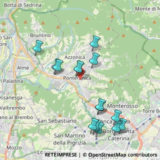Mappa Via Boel, 24010 Ponteranica BG, Italia (2.13267)