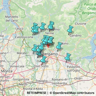 Mappa Via Boel, 24010 Ponteranica BG, Italia (9.6305)