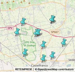 Mappa Via Rizzette, 31039 Riese Pio X TV, Italia (3.78636)