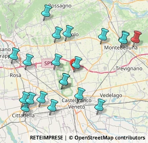 Mappa Via Rizzette, 31039 Riese Pio X TV, Italia (9.1725)