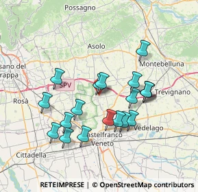 Mappa Via Rizzette, 31039 Riese Pio X TV, Italia (6.58632)