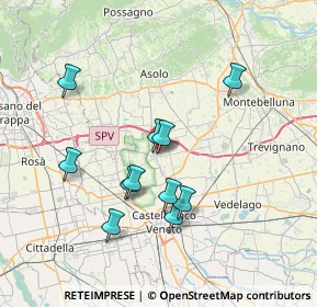 Mappa Via Rizzette, 31039 Riese Pio X TV, Italia (6.48909)
