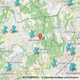Mappa Via Cesare Cattaneo, 22063 Cantù CO, Italia (3.60083)