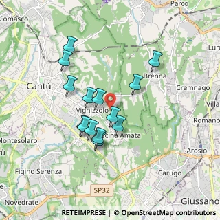 Mappa Via Cesare Cattaneo, 22063 Cantù CO, Italia (1.51929)
