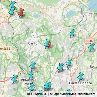 Mappa Via Cesare Cattaneo, 22063 Cantù CO, Italia (6.8705)