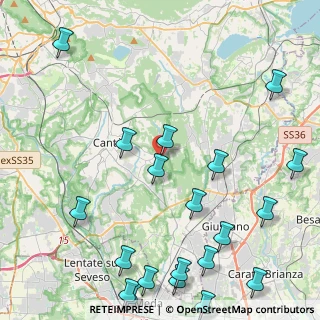 Mappa Via Cesare Cattaneo, 22063 Cantù CO, Italia (5.9675)