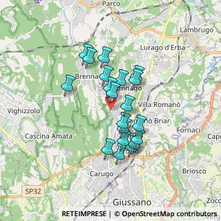 Mappa SP 40, 22060 Inverigo CO (1.3865)