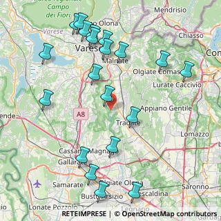Mappa 21040 Gornate Olona VA, Italia (9.7635)
