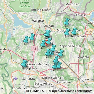 Mappa 21040 Gornate Olona VA, Italia (6.48)