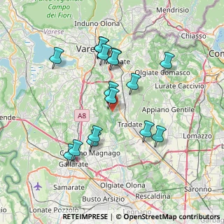 Mappa 21040 Gornate Olona VA, Italia (7.08353)