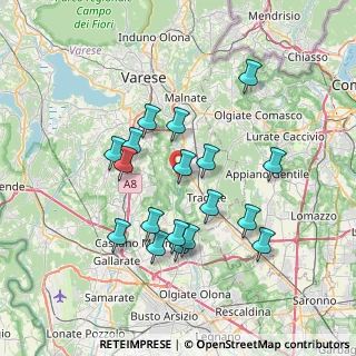 Mappa 21040 Gornate Olona VA, Italia (6.73056)