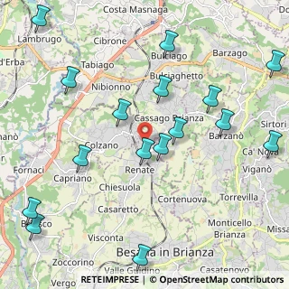 Mappa Via XXV Aprile, 20838 Renate MB, Italia (2.66647)