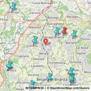 Mappa Via XXV Aprile, 20838 Renate MB, Italia (3.40769)