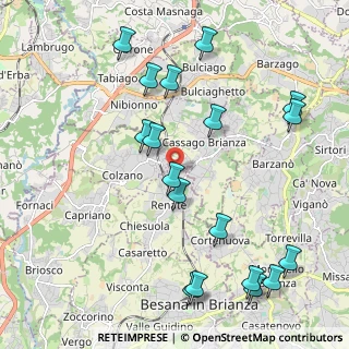 Mappa Via XXV Aprile, 20838 Renate MB, Italia (2.41611)