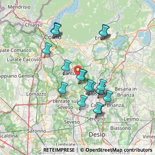 Mappa Piazza Piave, 22063 Cantù CO, Italia (7.189)