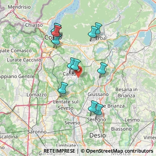 Mappa Piazza Piave, 22063 Cantù CO, Italia (7.39)