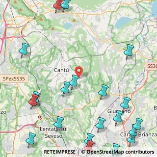 Mappa Piazza Piave, 22063 Cantù CO, Italia (6.672)